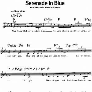 蓝调音乐:Serenade In Blue_外国歌谱