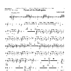 Dance of Harlequins 打击乐组Perc 1分谱
