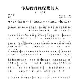 你是我曾经深爱的人_歌曲简谱_词曲:刘曦 刘曦