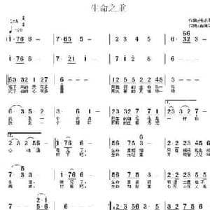 生命之重_民歌简谱_词曲:张志勇 高闻华