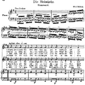 Chopin 17 Polish Songs Op.74,No.15_外国歌谱_词曲: 弗雷德里克 弗朗索瓦 肖邦