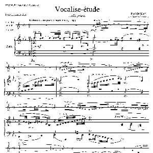 萨克斯谱 | P 杜卡斯 练声曲 中音萨克斯 钢琴伴奏