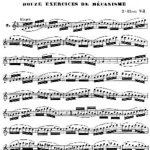 萨克斯谱 | H Klose练习曲 douze exercices de mecanisme—2 H Klose