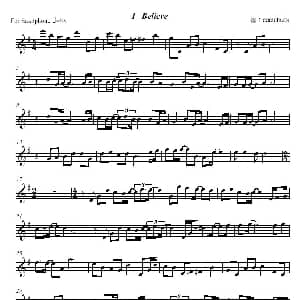 萨克斯谱 | I belive