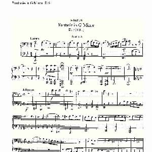 Fantasie in G Minor D.9 G小调幻想曲D.9