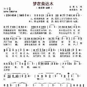 梦在柴达木_歌曲简谱_词曲:秦建文 傲日格乐