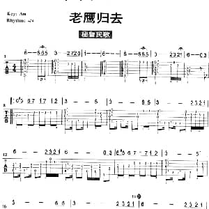 老鹰归去 吉他谱 秘鲁民歌