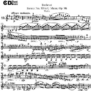 小提琴谱 | Violin Sonata No.10 in G Major Op.96