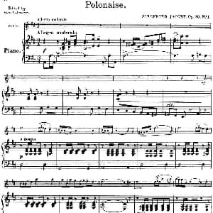 小提琴谱 | 25首小提琴曲合集 Polonaise. SIEGFRIED JACOBY. Op.70 No.1 小提琴 钢琴伴奏 BENONI LAGYE