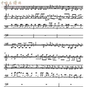 巴赫Ｇ大调铜管五重奏11 15_歌曲简谱