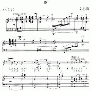 桥_美声唱法乐谱_词曲:于之 陆在易