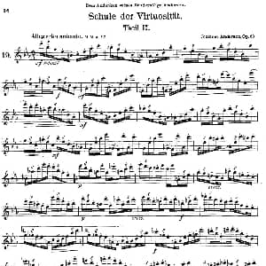 长笛曲谱 | Schule der Virtuosität. Op. 60 19 丹麦 安德森