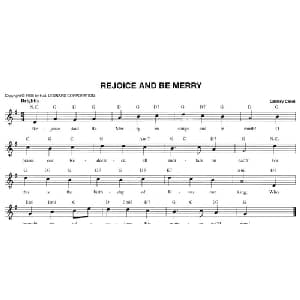REJOICE AND BE MERRY_外国歌谱