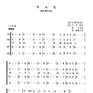 雪绒花 美国 _外国歌谱_词曲: 美 哈默斯坦 美 罗杰斯