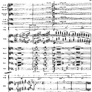 浦塞尔主题变奏与赋格曲 P31 P65 管弦乐队总谱 英 布里顿