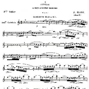 Klose Souvenir a Romero 单簧管