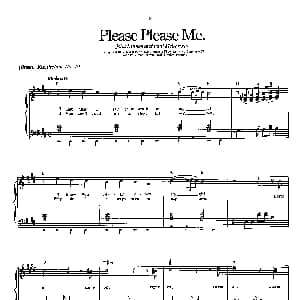 Please Please me 钢琴谱