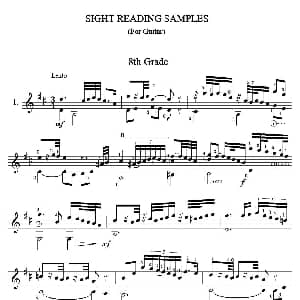 古典吉他视奏8首 吉他谱