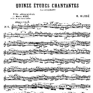 长笛曲谱 | 15首如歌的练习曲之6—10 克洛捷