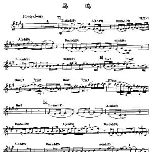 萨克斯谱 | 鸟鸣 肯尼 G