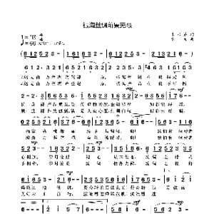 银海丝绸前景无限_歌曲简谱_词曲:朱兴弟 袁龙