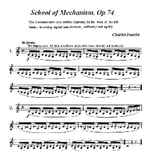 小提琴谱 | School of Mechanism,Op.74 小提琴技巧 作品.74 丹克拉