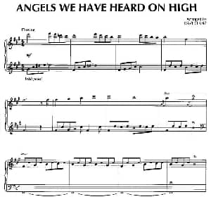Angels We Have Heard On High 钢琴谱 美 大卫 兰兹 David Lanz