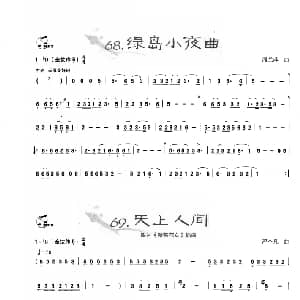 葫芦丝谱 | 葫芦丝曲精选 绿岛小夜曲 天上人间 王甲坤 王甲华编著