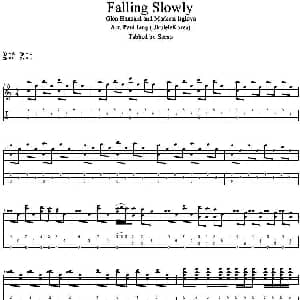 Falling Slowly 吉他谱 Marketa IrglovaGlen Hansard