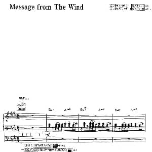 电子琴谱 | Message From The Wind 双排键电子琴谱