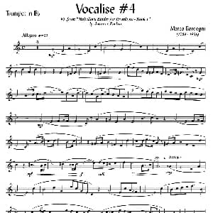 Bordogni Vocalise #4 小号 Marco Bordogni
