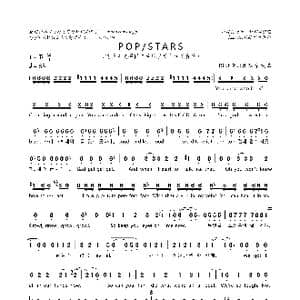 英韩双语 POP/STARS_歌曲简谱_词曲:Riot音乐团队 Riot音乐团队