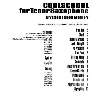 萨克斯谱 | coolschool 16首爵士练习曲