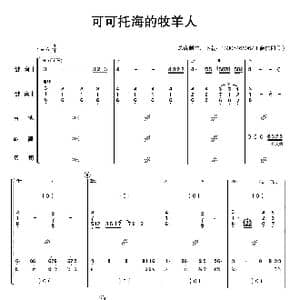 可可托海的牧羊人_歌曲简谱_词曲:王琪 王琪