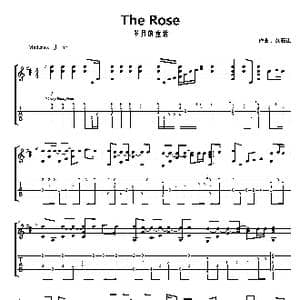 The Rose_歌谱投稿_词曲: 久石让