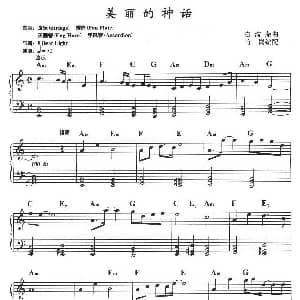 电子琴谱 | 美丽的神话 竹岗编配版 崔浚荣