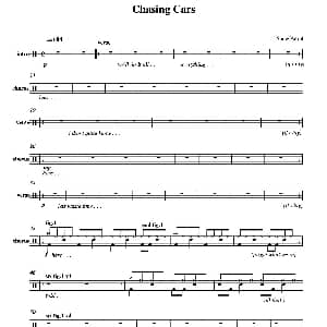 Chasing Cars 鼓谱