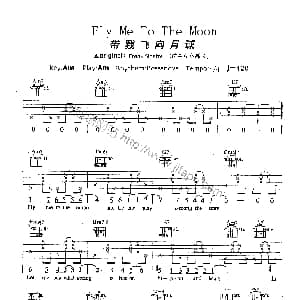 fly me to the moon 吉他谱 frank sinatra