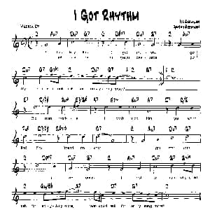 I GOT RHYTHM 降B爵士乐谱