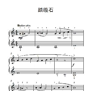踏级石 钢琴谱