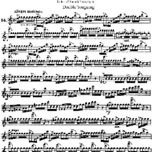 长笛曲谱 | 25首浪漫练习曲作品66号 NO.14 Kohler 柯勒