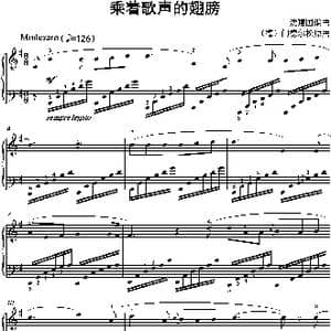 乘着歌声的翅膀_歌曲简谱_词曲: 沈建国编曲