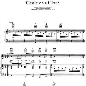 Castle on a Cloud _外国歌谱