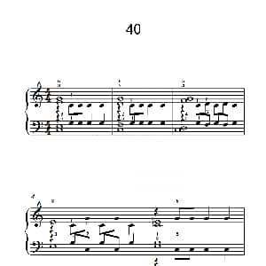 加强手指独立性的练习 40 钢琴谱