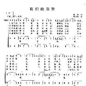 我们的田野_歌曲简谱