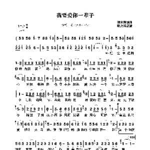 我要爱你一辈子_歌曲简谱_词曲:刘宏杰 刘宏杰