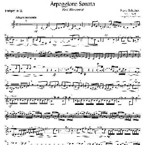 Arpeggione Sonata 小号谱 F. Schubert