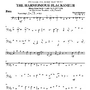 THE HARMONIOUS BLACKSMITH 贝司分谱