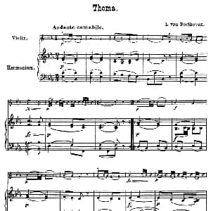 小提琴谱 | Thema. 小提琴 钢琴伴奏