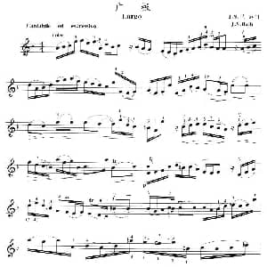 小提琴谱 | 广板 J S 巴赫